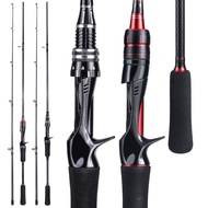 Sougayilang 2 Sections 1.8M 6FT Spinning Fishing Rod Carbon Fiber Stainless Steel Fishing Rod M Powe