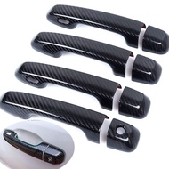For Toyota Prado 150 Land Cruiser Prado J150 2010 - 2019 LC150 LC200 Carbon Fiber Door Handle Cover 