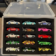 [RE] 1/64 Car Model Display Case With Protective Cotton Plate,15 Positions Storage Box For Hot Wheel