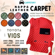 TOYOTA VIOS XP40 XP90 XP150 XP151 5D 6D Car Floor Rear Mat Liner Carpet Custom Made PU Leather PREMI