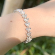 Lab Synthetic Diamond Artificial Cultivation hpht Artificial Diamond 18K Gold Water Drop-Shaped Hear