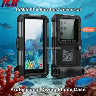 2026 Professional Diving Underwater 15M/50Ft Universal Waterproof Phone Case for Vivo V70 Elite V60 