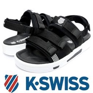 K-SWISS蓋世威 76059-002 黑X白 運動涼鞋【NG商品會脫膠，特價出清】715K