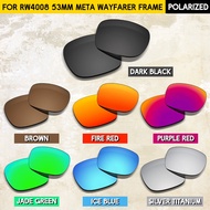 Fit for RW4008 Meta Wayfarer 53mm Polarized Replacement Lens - 100% UV Protection & Tinted