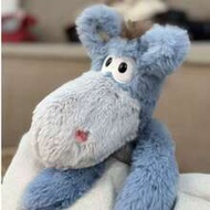 15.75 Inch/40cm Super Soft Plush Donkey Doll - Hazy Blue Plush Animal, Big Eyes, Fluffy Tail, Exquis