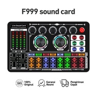 SOUND CARD F 999 F999 SoundCard Bluetooth compatible External Wireless DJ Mixer Pengurangan Kebising