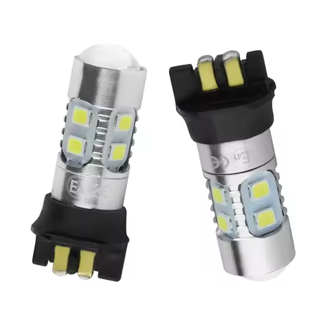 ANGRONG 2 x SMD 10 LED High Power PW24W PWY24W DRL Daytime Running Light White