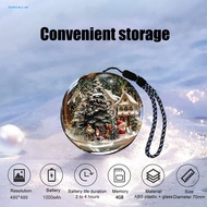 huobianj Ball Ornament Video Player Ambient Light Photo Display 2.7 3d Memory Sphere Lamp with Video