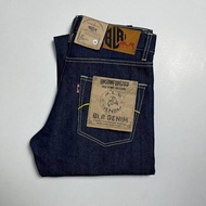 Blr Denim Men's Selvedge Denim Pants Unsanforized Raw Denim 15oz Blue Black