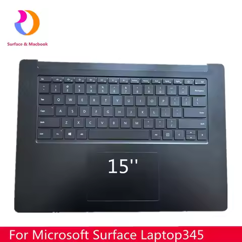 Keyboard Full Asssembly For Surface Laptop 3/4/5 Topcase 15'' Us Layout Black 1872 1873 1979