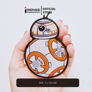 INVSI-31 SPHERE DROID EMBROIDERY MOVIE ROBOT STAR WARS BB-8 COMPUTER LOGO EMBROIDERY PATCH