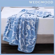 全新WEDGWOOD 豐饒之角超細纖維印花毛毯 (150x180cm) 附收納包
