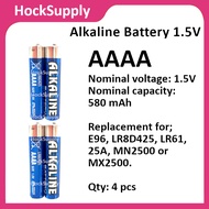 [4pcs] AAAA E96 Alkaline Battery 1.5V LR61 25A MX2500 (Energizer Equivalent) [FAST SHIP OUT]