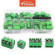 TN-T03G PCB Mount Screw Terminal Block Connector 2 & 3 Pin 5mm Pitch Splicable 60Pcs 1Box