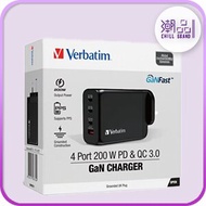 威寶 - Verbatim GAN PD 200W 4Port UK Charger 4端口充電器 - 66703