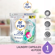 ONLINE EXCLUSIVE ar FÜM 5in1 Laundry Capsule Refill Pack 45 Pods - Amore/Lily/Rose/Eternal