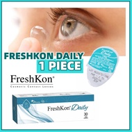(1 PIECE) Freshkon Daily Disposable Clear Lens 1 Day Use Contact Lenses