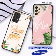 Softcase Glass Kaca SAMSUNG A33(5G) A53(5G) - Casing hp SAMSUNG A33(5G) A53(5G) [ S44 ].