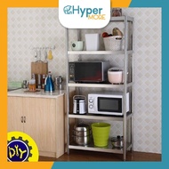 HYPERMORE Home DIY Stainless Steel Rack Kitchen Storage Rack Shelf  Rak Dapur Rak Besi Rak Dinding R