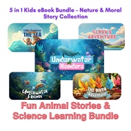 5 in 1 Water & Sky Adventure eBook for Kids (PDF) | Fun Learning About Clouds, Rivers & Oceans