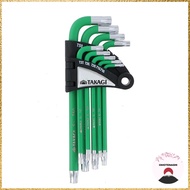 Takagi HANDIWORK Color Coating Hex Lobe Green 9-Piece Set No. 102