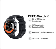 OPPO Watch X (46MM) | Up to 100 Hours in Smart Mode | 11 Workouts with Specialized Data | Precision