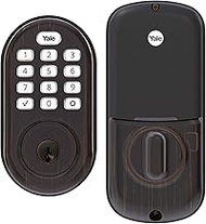 Yale Security Yale Real Living YRD216NR0BP Assure Lock Push Button Stand Alone Deadbolt Oil Rubbed Bronze Finish,