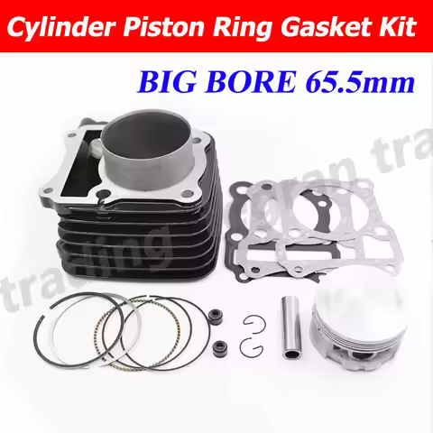 NEW 165cc Big Bore 65.5mm Cylinder Rebuilt Kit for Suzuki GN125 EN125 GS125 GZ125 TU125 DR125 K175FM