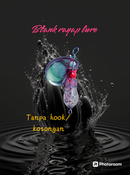 Umpan rayap lure rainbow tanpa kail(kosongan)/umpan mancing tekhnik casting yg di desain bagi pecint