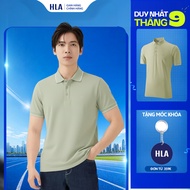 HLA Premium Men's Polo T-shirt Yellow Brown - Breathable Shirt, Comfortable Movement