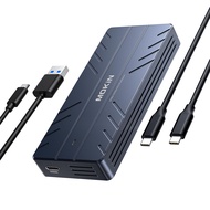 40Gbps M.2 NVMe Enclosure with Cooling Fan,Thunderbolt SSD Enclosure for M1 Pro/Max Mac,MOKiN Alumin