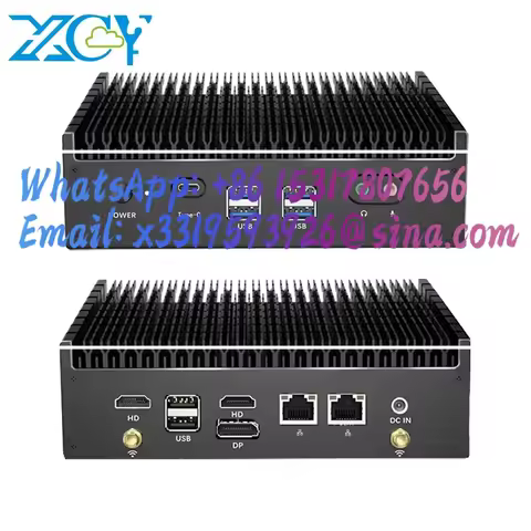 13th 12th Gen Core i3 i5 i7 1235U 1355U Win11 Pro 4K UHD Fanless Mini PC Dual 2.5G Ethernet WiFi6 Th