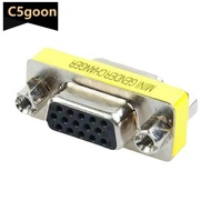 C5GOON 15Pin Female/Female/Male Gender Changer VGA Plug connector Adapter D-Sub RS232 Serial Plug Co