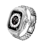 Luxury Modification Mod Kit for Apple Watch Ultra 2/Ultra 49MM Stainless Steel Strap+Case for IWatch