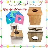 High-quality wooden sauna chair for postpartum mothers - private area sauna - sauna basin