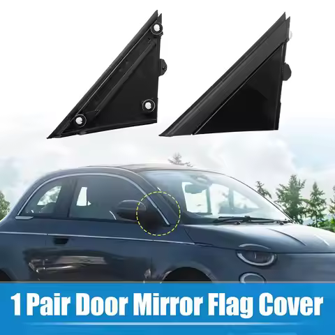 Car Door Mirror Flag Cover Molding Triangle Cover for FIAT 500 2012-2019 1SD00KX7AA 1SJ85KX7AA Matte