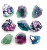 Simurg Raw Fluorite Stone 1lb ''A'' Grade Rainbow Fluorite Rough Crystal - Green Fluorite Rocks for 