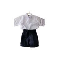 School Uniform Baju Uniform Sekolah Rendah Menengah Putih Pendek Falcon