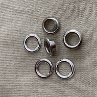 100 Pcs Mata ayam / mata itik / eyelet 6mm black nikel+Ring belakang aksesoris tas aksesoris sepatu 