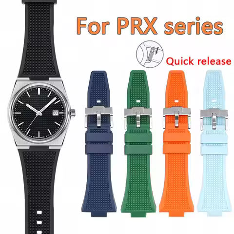 Silicone Strap for Tissot PRX Series 40MM T137.407/T137.410 Men's Casual Fashion Replacement Rubber 