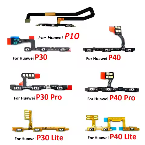 Power Flex Cable For Huawei P9 P10 Plus P20 P30 P40 Lite E Pro P40 Lite 5G Volume Flex Ribbon Tape S