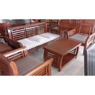 Brand new wooden furniture sala set weave design