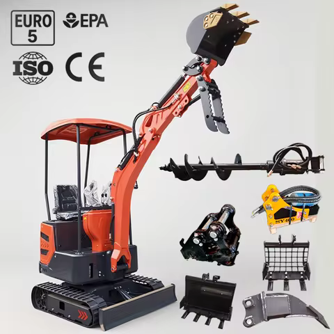 [Top Pick]Mini Excavator 1.5 Ton Kubota Diesel Engine Crawler Excavator for farm use digging trenche