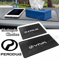 Car Anti Slip Mat For Perodua Viva Ativa Kembara Kancil Bezza Axia Alza Aruz Myvi Kelisa Kenari Multifunctional Non Slip Pad Silicone Car Mat Storage Organizer Dashboard Sticky Pad Phone Holder Emblem Car Accessories Interior