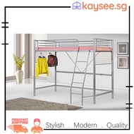 kaysee|Kerttu Metal Single Workstation Loft Bed Frame