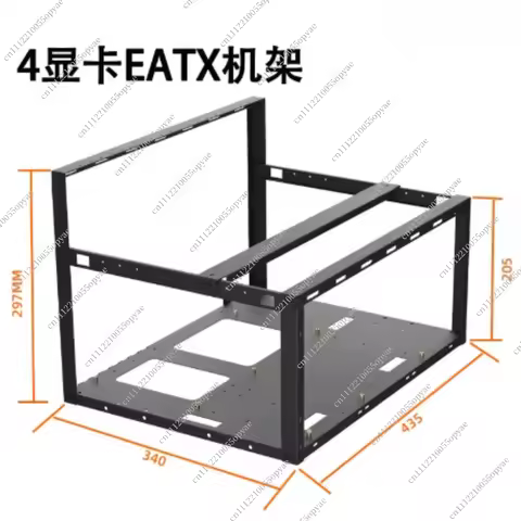 4 GPU Open Air Rack Case X79 X99 Dual CPU Motherboard Mining Frame Support for RTX 30 40 50 Series G