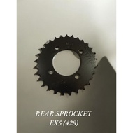SPROCKET REAR EX5 428 ( 28T - 38T )