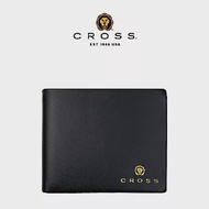 【CROSS】台灣總經銷 限量2折 頂級小牛皮4卡1零錢袋皮夾 洛非諾系列 全新專櫃展示品 (黑色 贈禮盒提袋)
