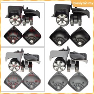 [BlesiyaedMY] Pack of 2 Luggage Suitcase Wheels Swivel Wheel Replacement travel Luggage Wheels