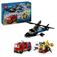 LEGO City 60462 Helicopter, Fire Engine & Submarine Remix